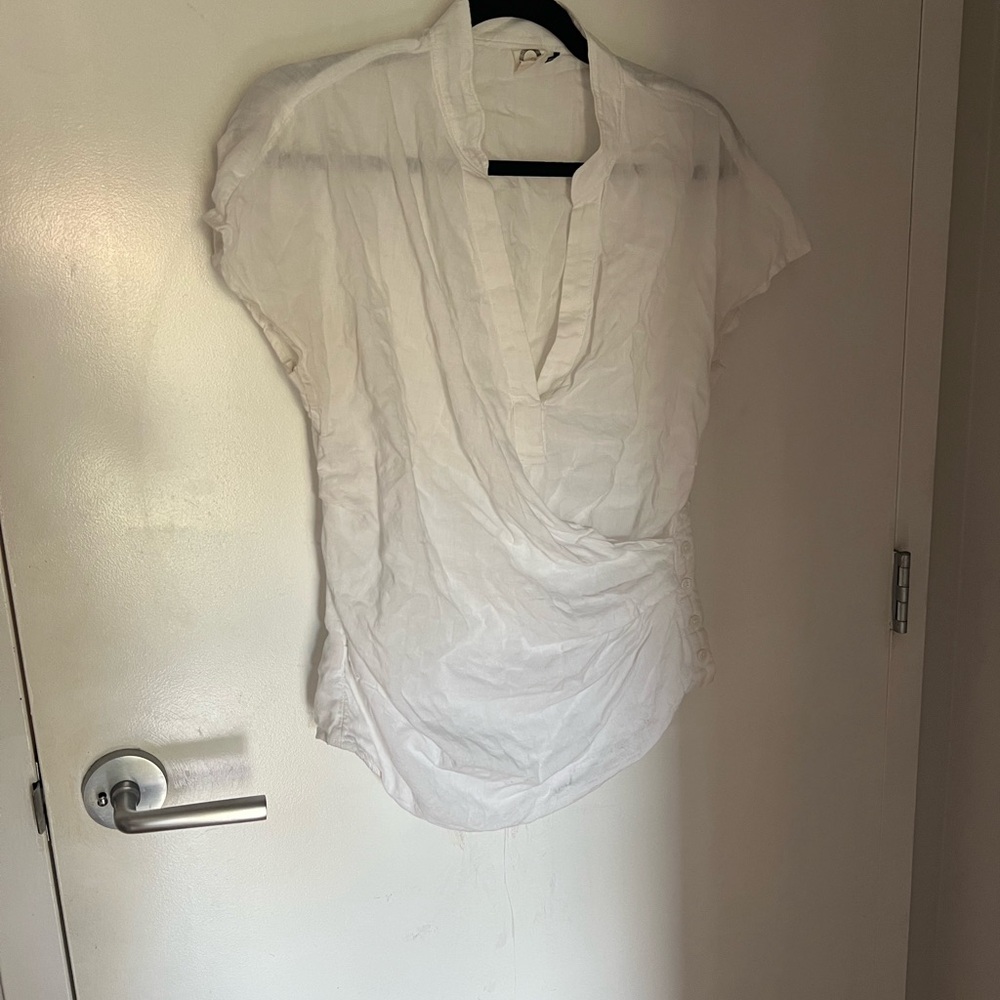 Anthropologie Linen Blouse